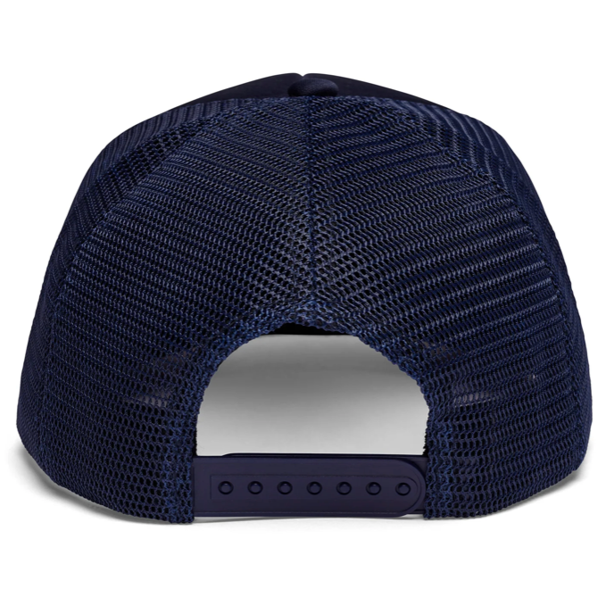 A hat to look and feel good in! A comfortable foam front, mesh back, high crown trucker hat featuring an adjustable snap back. 