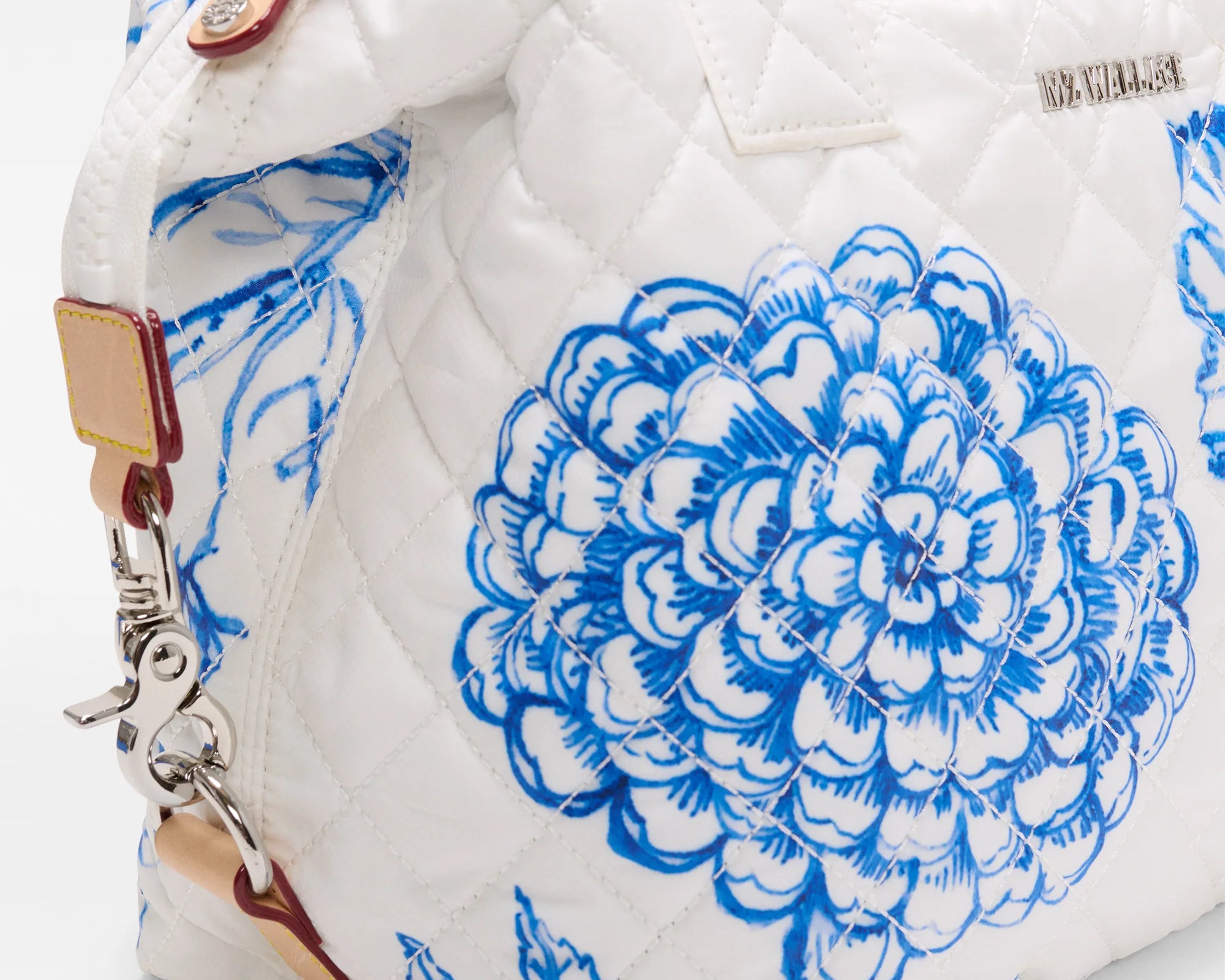 Mz Wallace' Porcelain Blue/Floral Small Sutton Deluxe - Emma's