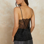 'Current Air' Lace Detail Crinkle Cami