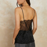 'Current Air' Lace Detail Crinkle Cami
