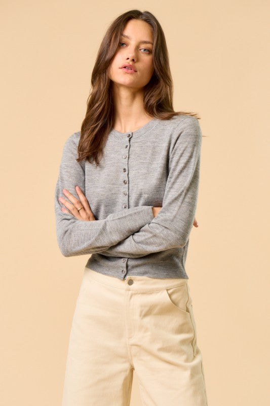 Heather Knit Cardigan - Emma's Shoes & Accessories