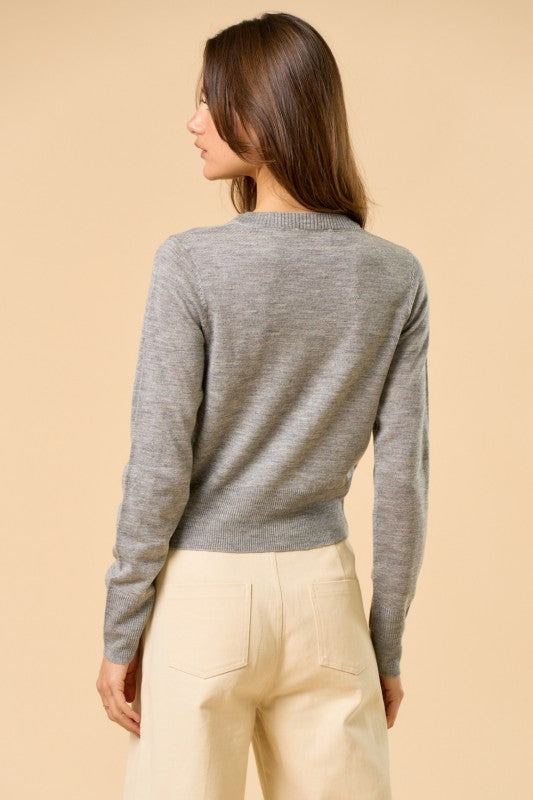 Heather Knit Cardigan - Emma's Shoes & Accessories