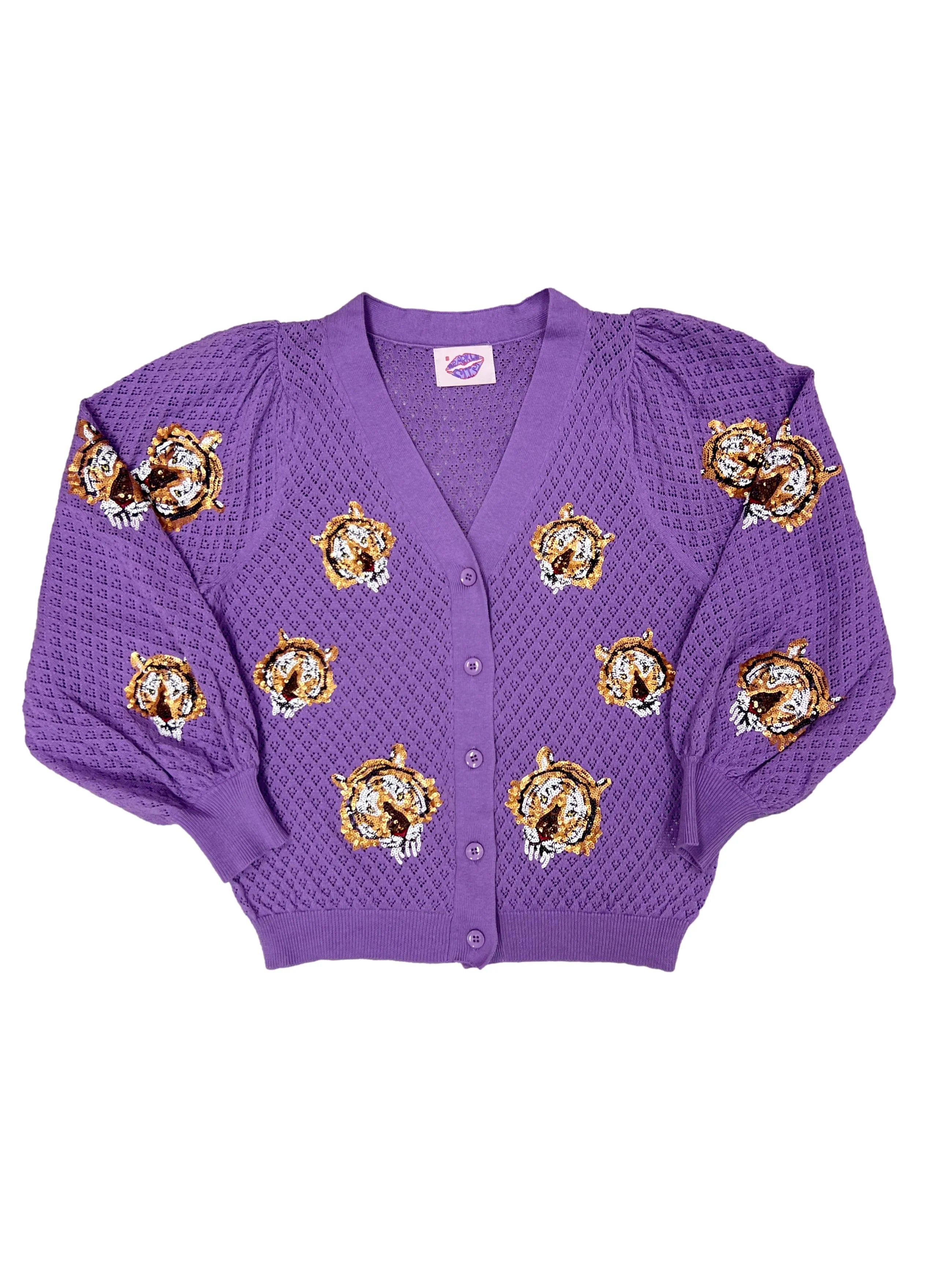トップス CAPTAINS HELM TIGER CARDIGAN L トップス CAPTAINS HELM TIGER CARDIGAN L Tiger Print Cardigan