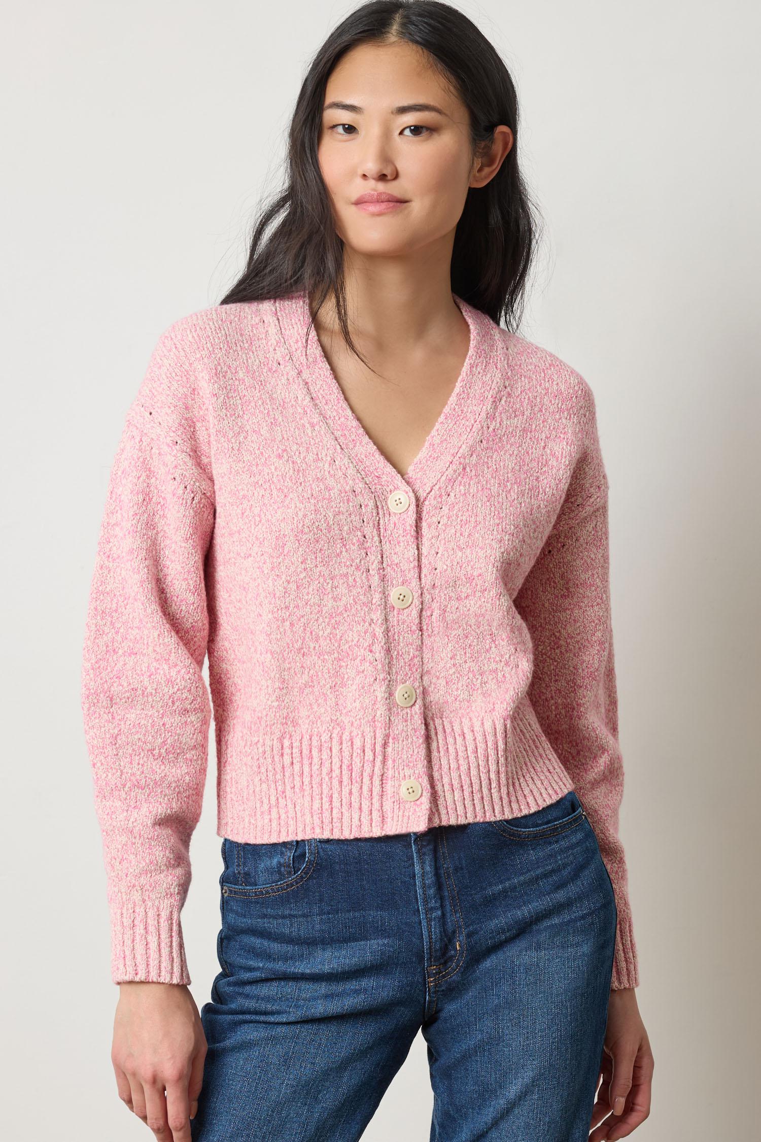 Lilla P' Marled V-Neck Cardigan - Emma's Shoes & Accessories