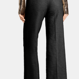 'Cambio' Black Tweed Pant