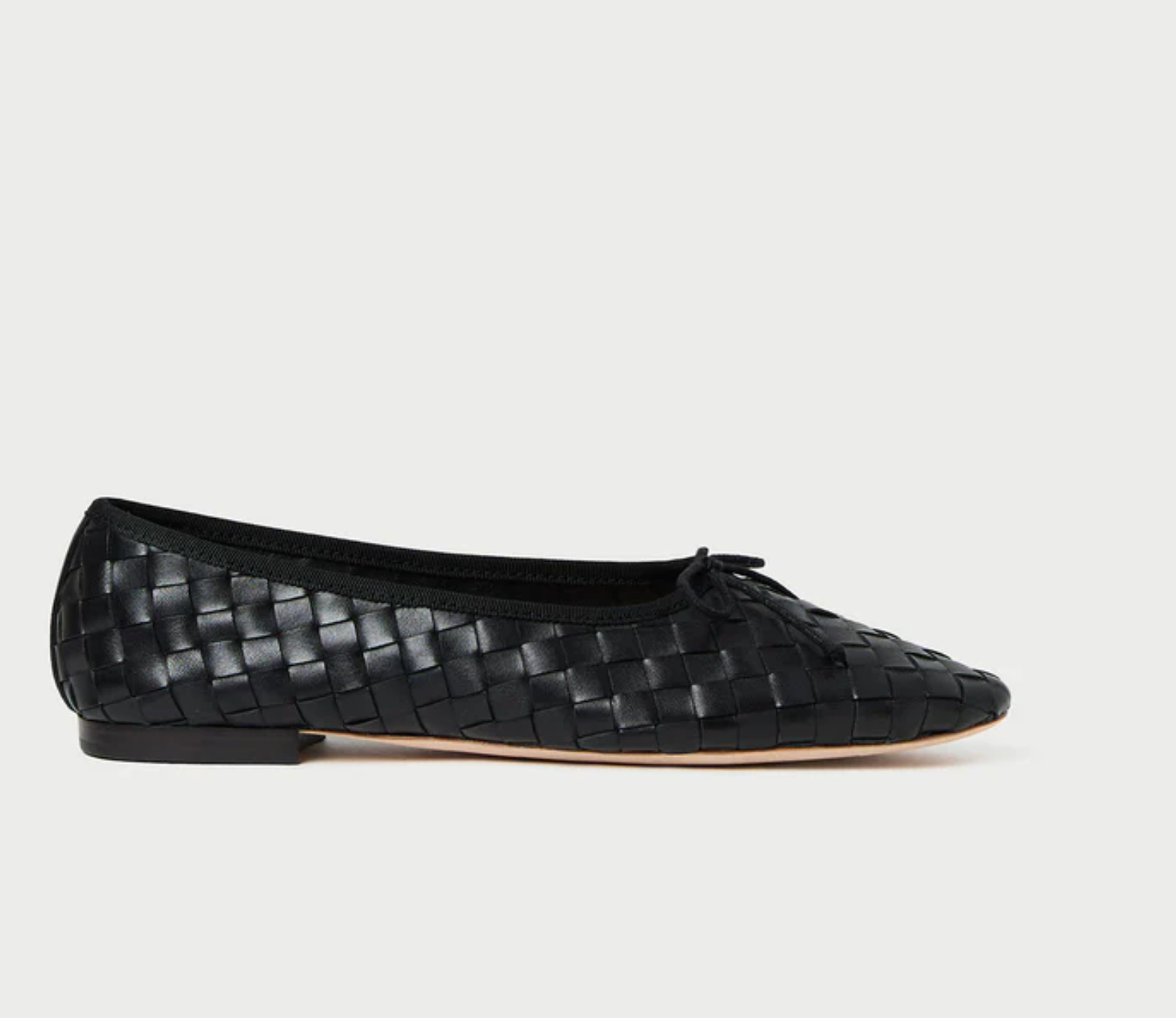 Landry Black Woven Leather Ballet Flat 'Loeffler Randall' Landry Black Woven Leather Ballet Flat 'Loeffler Randall'