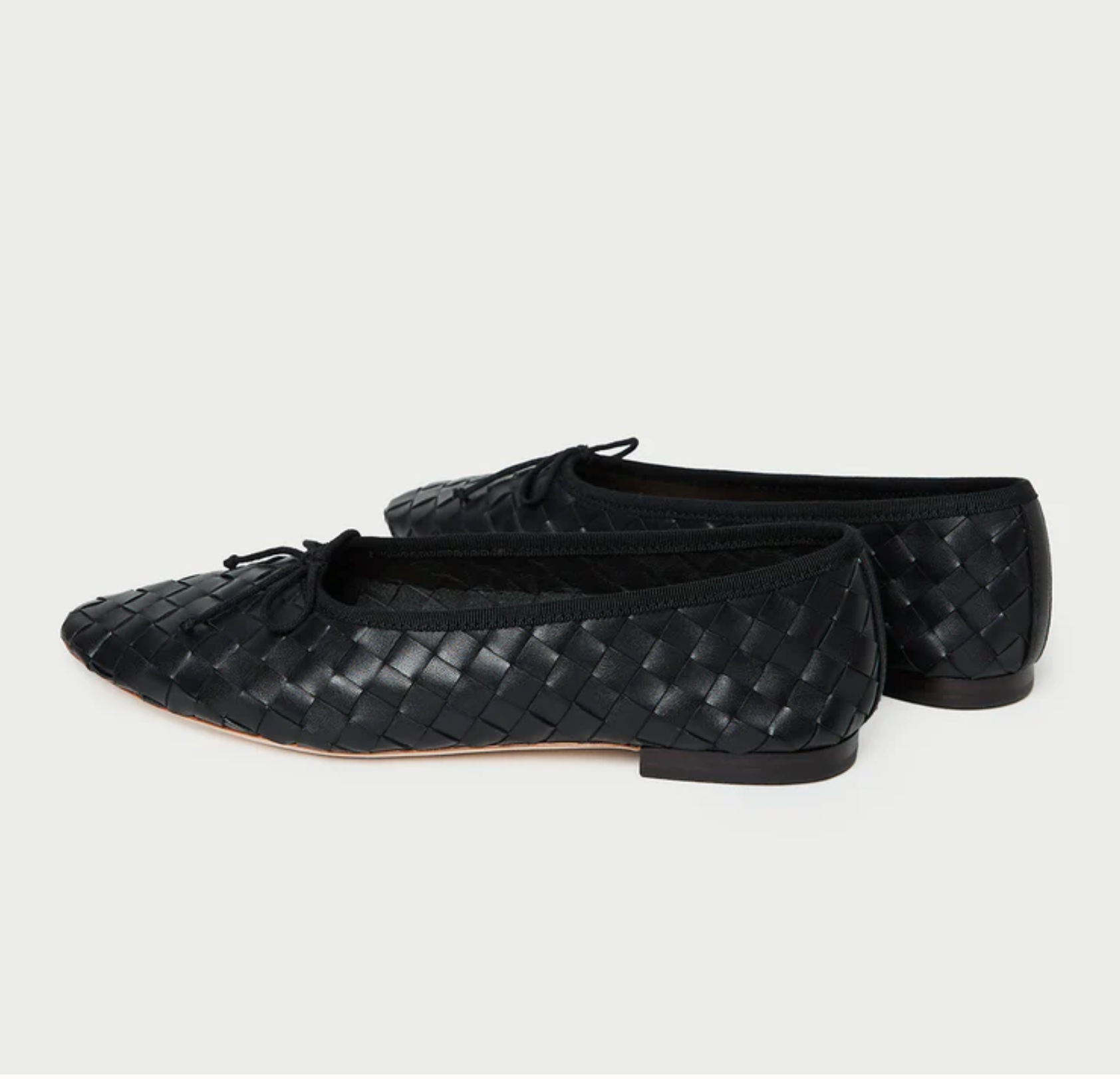 Landry Black Woven Leather Ballet Flat 'Loeffler Randall' - Emma's Shoes & Accessories Landry Black Woven Leather Ballet Flat 'Loeffler Randall' - Emma's Shoes & Accessories