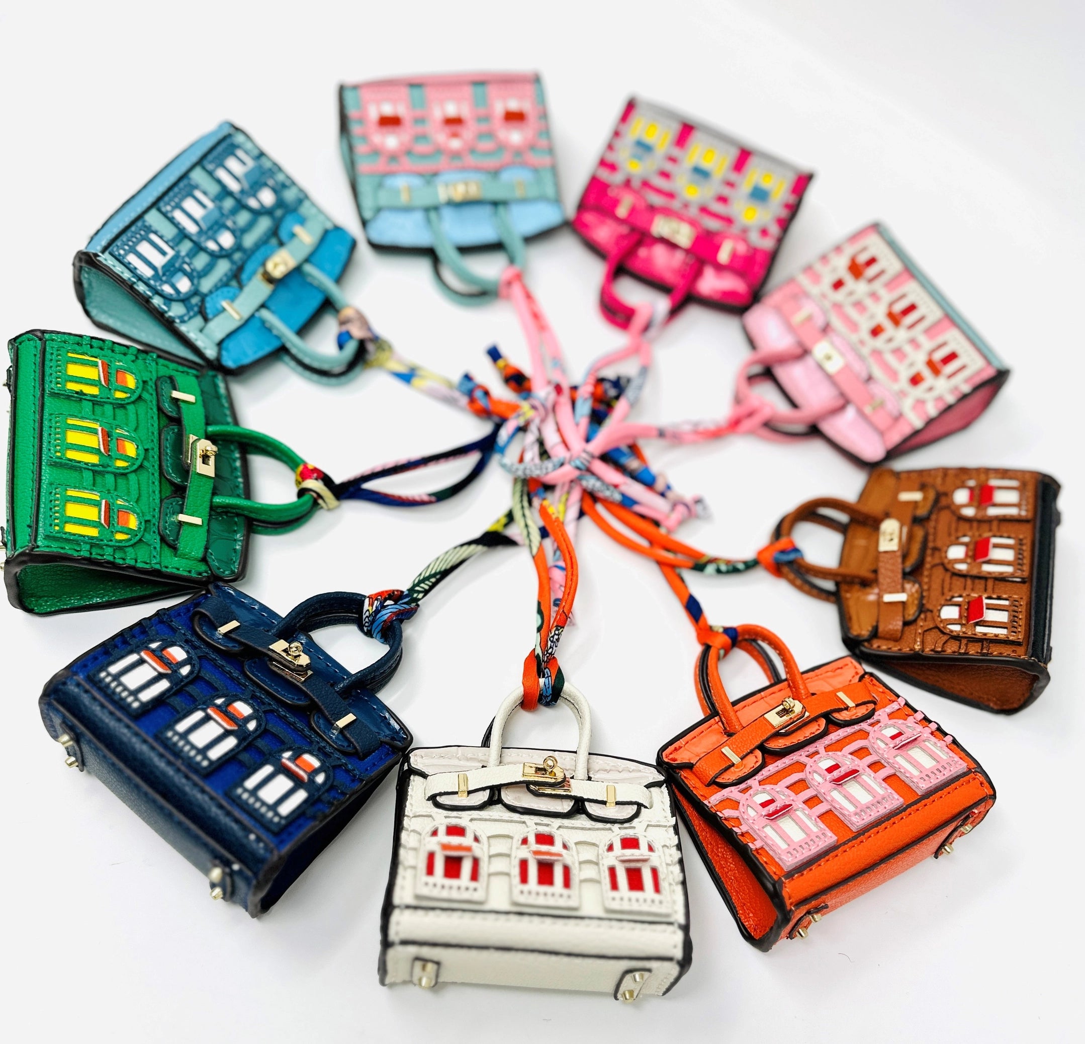 Ritz Mini Purse Charm - White - Emma's Shoes & Accessories