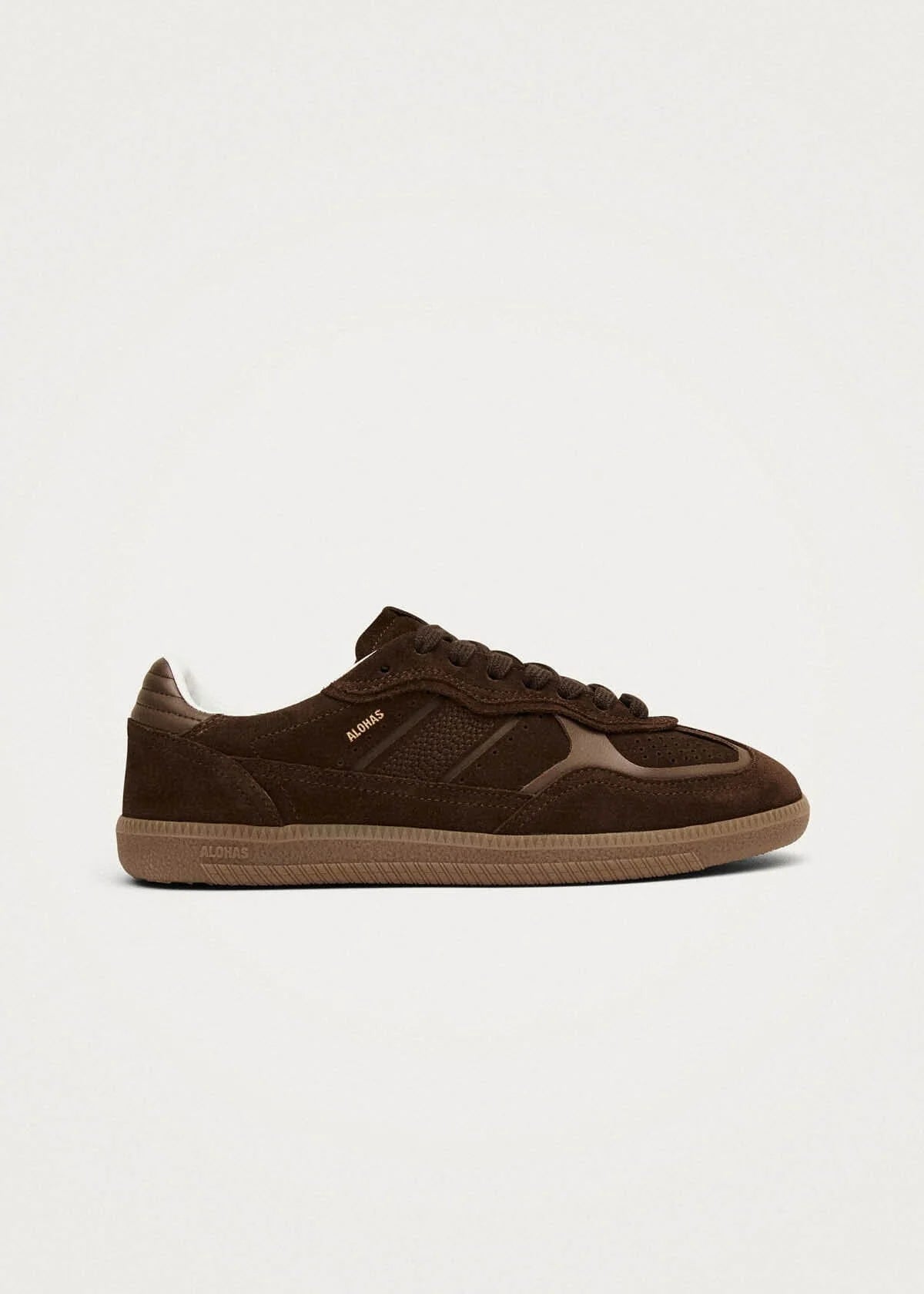 Alohas' RIFE CHOCOLATE BROWN LEATHER SNEAKERS - Emma's Shoes