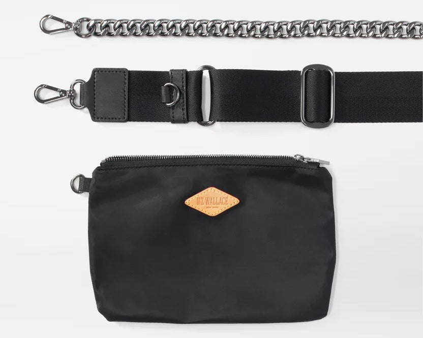 'MZ Wallace' Black Quilted Bowery Shoulder Bag - Emma's Shoes & Accessories