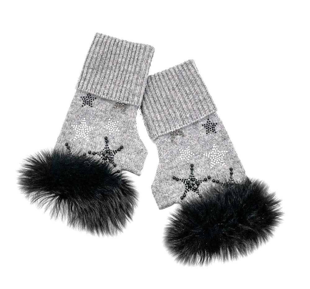 Fingerless Stars Gloves - Emma's Shoes & Accessories