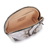 'AGL' Snakeskin-Print Clutch Bag in Meilland - Emma's Shoes & Accessories