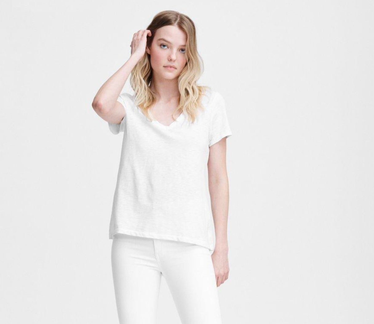 The Slub V-Neck Tee 'Rag & Bone' - Emma's Shoes & Accessories