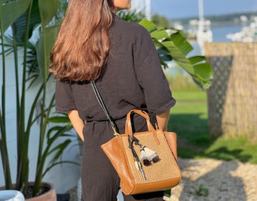 Raffia Mini Tote 'Kempton & Co'